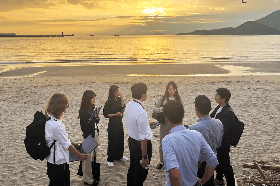 ARスタンプラリーの設定模様