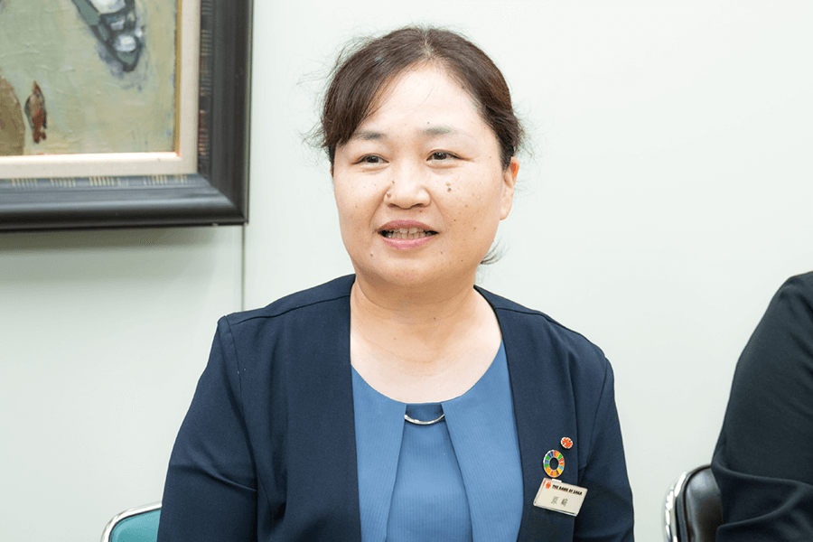 株式会社佐賀銀行 業務集中支援部 ペイメント事業グループ 調査役 原﨑綾子氏